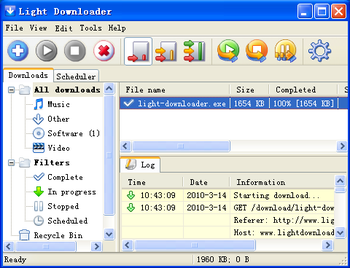 Light Downloader screenshot