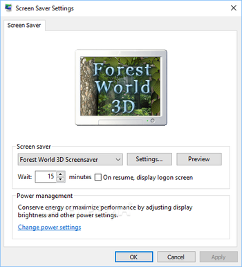 Living Forest 3D Screensaver screenshot