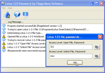 Lotus 1-2-3 Password (TSL1P) screenshot