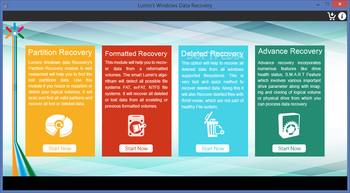 Lumin's Windows Data Recovery screenshot