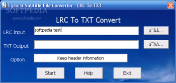 Lyric and Subtitle File Convertor screenshot 2