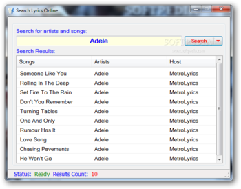 Lyrics Database Program screenshot 3
