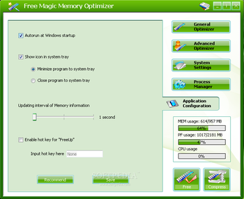 Magic Memory Optimizer screenshot 4