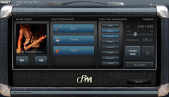 Magix Guitar Backing Maker screenshot