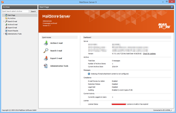 MailStore Server screenshot
