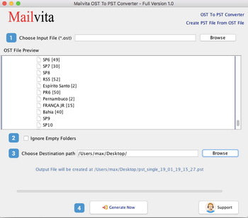 Mailvita OST to PST Converter screenshot 3
