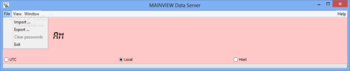 MainView Data Server Portable screenshot 2