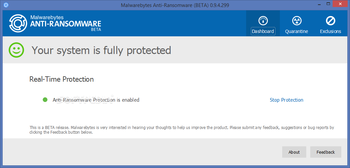 Malwarebytes Anti-Ransomware screenshot