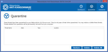 Malwarebytes Anti-Ransomware screenshot 2