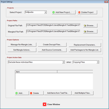 Mangle-It Java Source Code Obfuscator screenshot 3