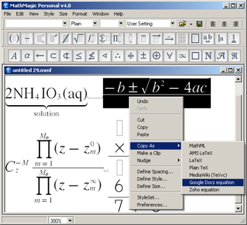 MathMagic Pro for InDesign screenshot