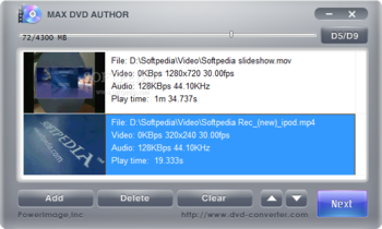 Max DVD Author (formerly Max Movie Maker) screenshot 2