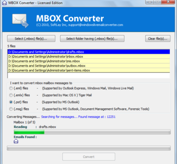 MBOX Extractor screenshot 2