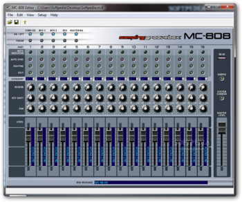 MC-808 Editor screenshot