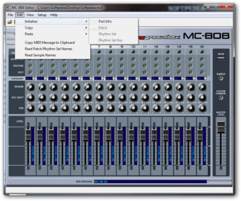MC-808 Editor screenshot 2