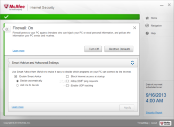 McAfee Internet Security screenshot 15