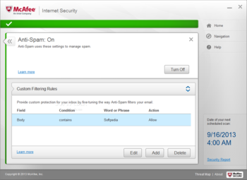 McAfee Internet Security screenshot 22