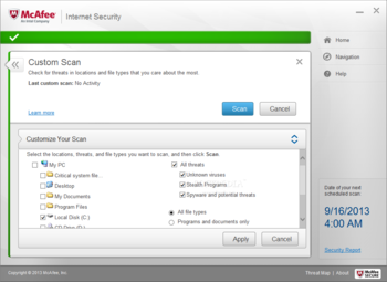 McAfee Internet Security screenshot 4