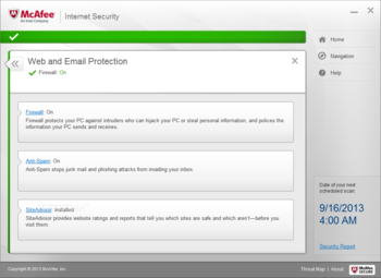 McAfee Internet Security screenshot 5