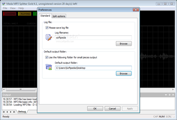 MEDA MP3 Splitter Gold screenshot 2