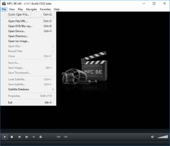 Media Player Classic - Black Edition Portable screenshot 3