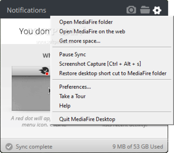 MediaFire Desktop screenshot 2