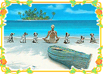 Meditate on the Beach with six Dalmatian screenshot