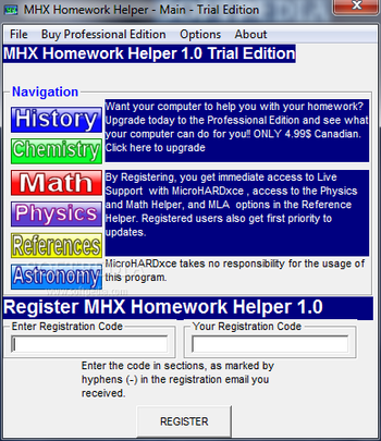 MHX Homework Helper screenshot