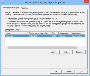 Microsoft Monitoring Agent screenshot