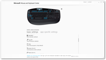 Microsoft Mouse and Keyboard Center screenshot 3