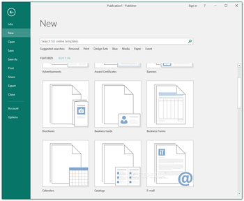 Microsoft Publisher screenshot 3