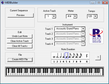 MIDI Builder screenshot
