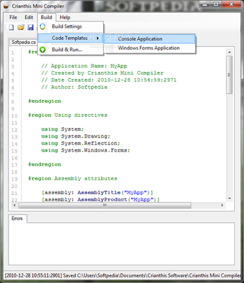 Mini Compiler screenshot 3
