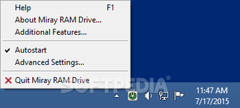 Miray RAM Drive screenshot