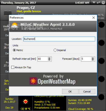MiTeC Weather Agent screenshot 2