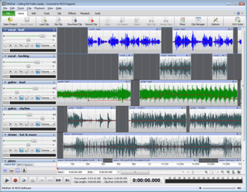 MixPad Music Mixer and Recording Studio Pro screenshot