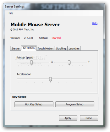 Mobile Mouse Server screenshot 2