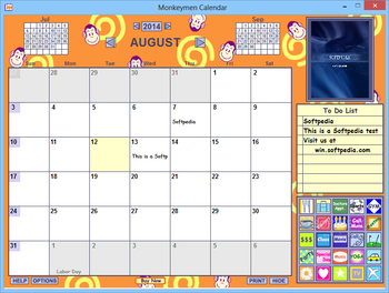 Monkeymen Calendar screenshot