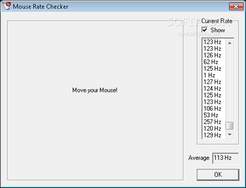 Mouse Rate Checker screenshot