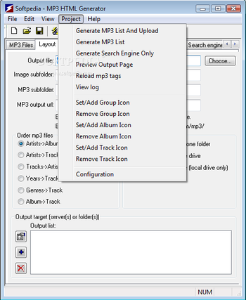 MP3 HTML Generator screenshot 2