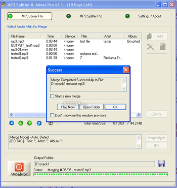 MP3 Splitter & Joiner Pro screenshot 3