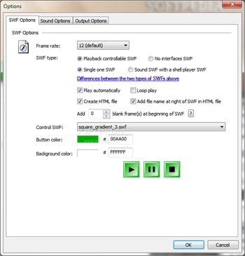 MP3 to SWF Converter screenshot 2