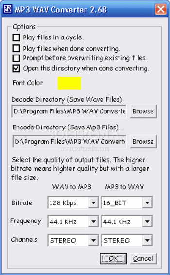 mp3 WAV WMA Converter screenshot 3