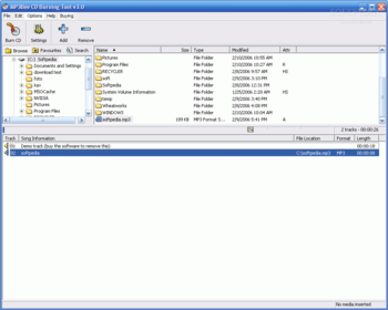 MP3Bee CD Burning Tool screenshot