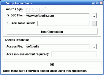 MS Access FoxPro Import, Export & Convert Software screenshot