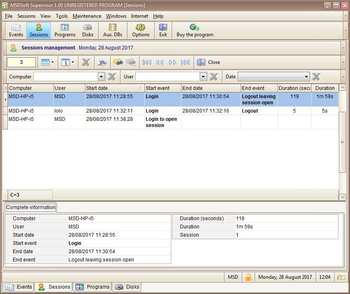 MSDSoft Supervisor Multiuser screenshot 5
