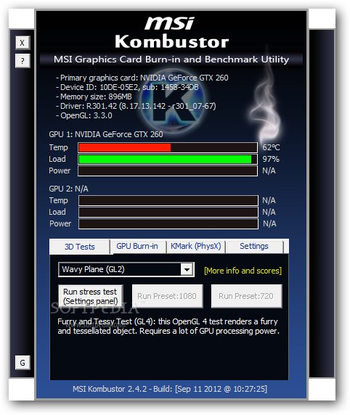 MSI Kombustor screenshot 5