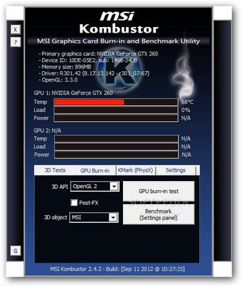 MSI Kombustor screenshot 6