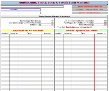Multibizlink Check Book & Credit Card Manager screenshot 5