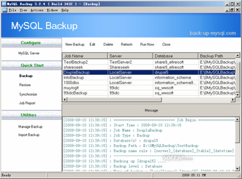 MySQL Backup screenshot 2